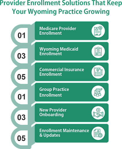 Provider Enrollment Solutions That Keep Your Wyoming Practice Growing 1